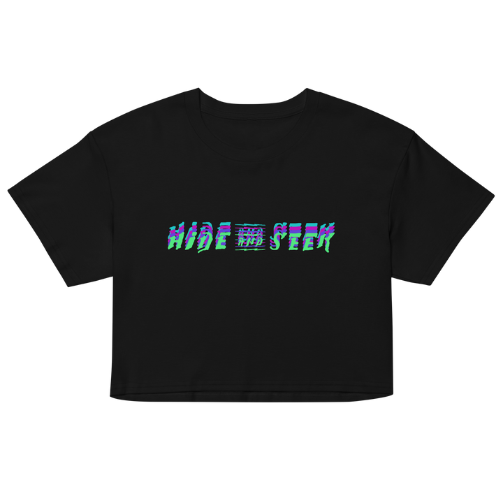 Stacked Logo Crop Tee (Hide and Seek)